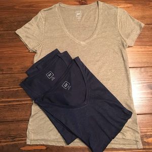 GAP linen t-shirts - size XS (3) NWOT